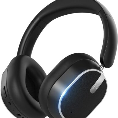 Hybrid Active Noise Cancelling Bluetooth Headphones, Bluetooth 6.0 Over Ear Wireless Headphones with 60H Playtime, Hi-Res Audio, Deep Bass, Memory Foam Ear Cups